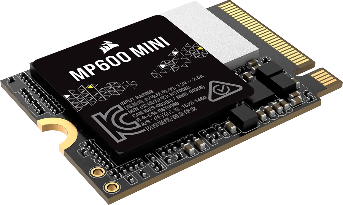 Corsair MP600 MINI 1TB M.2 NVMe PCIe Gen. 4 x4 SSD; Read Up To 4800MB/s; Write up to 4800MB/s
