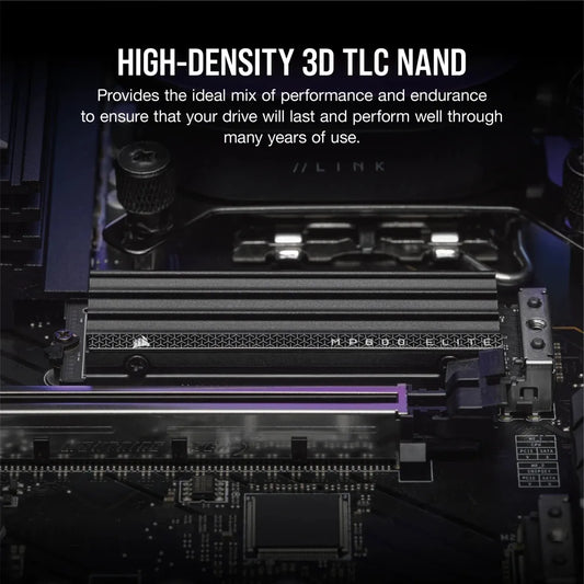 Corsair MP600 ELITE 2TB Gen4 PCIe x4 NVMe M.2 SSD with heatsink; Read Up To 7000MB/s; Write up to 6500MB/s