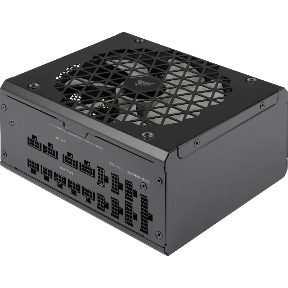Corsair RM1200x Shift —1200 Watt 80 PLUS Gold;10yr Warranty. ATX (1); EPS (2);PCI-E (4);12VHPWR (1);PATA (8);SATA (12)