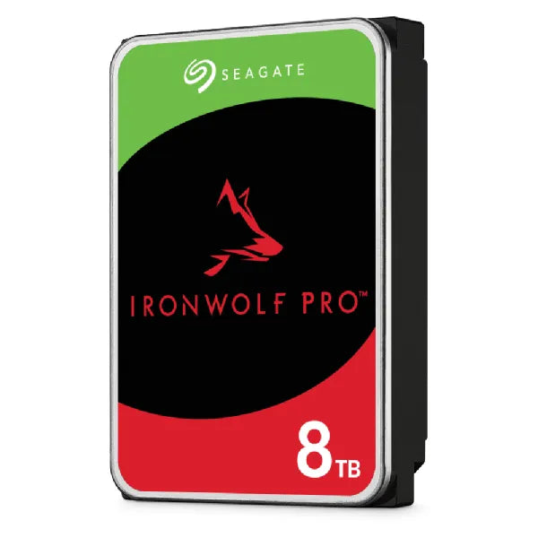 Seagate Ironwolf Pro ST8000NT001 8TB 3.5'' HDD NAS Drives 7200 RPM; SATA 6GB/s Interface; 256MB Cache;550TB/Year; Unlimited Bays