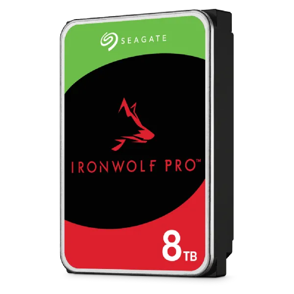 Seagate Ironwolf Pro ST8000NT001 8TB 3.5'' HDD NAS Drives 7200 RPM; SATA 6GB/s Interface; 256MB Cache;550TB/Year; Unlimited Bays