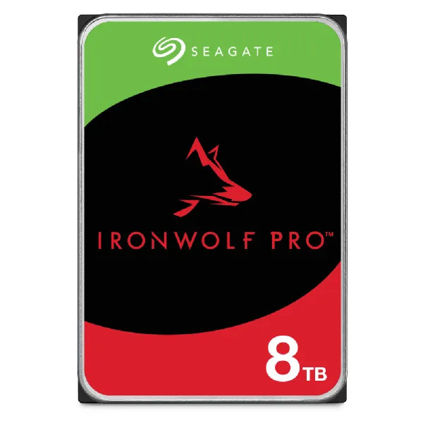 Seagate Ironwolf Pro ST8000NT001 8TB 3.5'' HDD NAS Drives 7200 RPM; SATA 6GB/s Interface; 256MB Cache;550TB/Year; Unlimited Bays