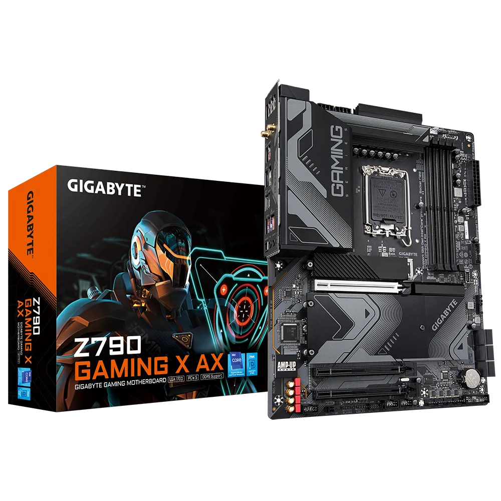 GIGABYTE Motherboard Gaming Intel® Z790 Chipset for LGA 1700; 4x DDR5; 4x M2 G4 ; WiFi+BT; HDMI/DP; ATX.