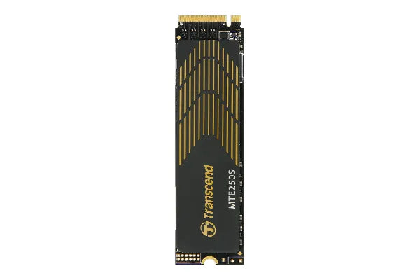 TRANSCEND 4TB MTE250S PCI-E GEN 4X4 M.2 NVMe 2280 SSD 3D TLC -7500 MB/s Read 6700 MB/s Write- with Heat Spreader - 3120 TBW