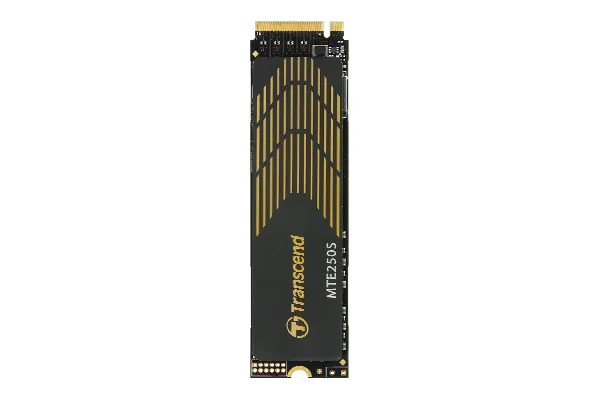 TRANSCEND 1TB MTE250S PCI-E GEN 4X4 M.2 NVMe 2280 SSD 3D NAND -7200 MB/s Read 6700 MB/s Write- Graphen Heat Spreader -780TBW