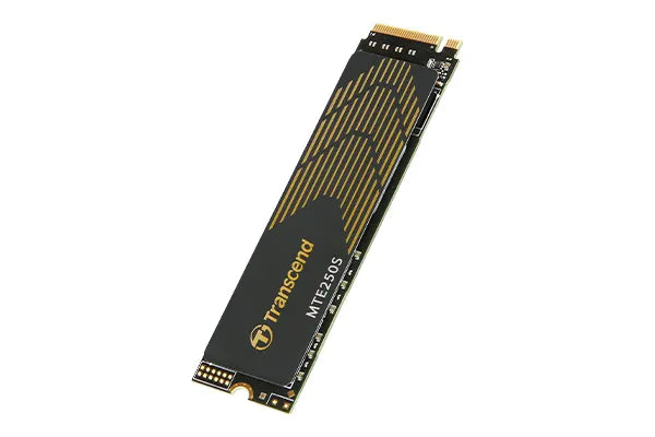 TRANSCEND 4TB MTE250S PCI-E GEN 4X4 M.2 NVMe 2280 SSD 3D TLC -7500 MB/s Read 6700 MB/s Write- with Heat Spreader - 3120 TBW