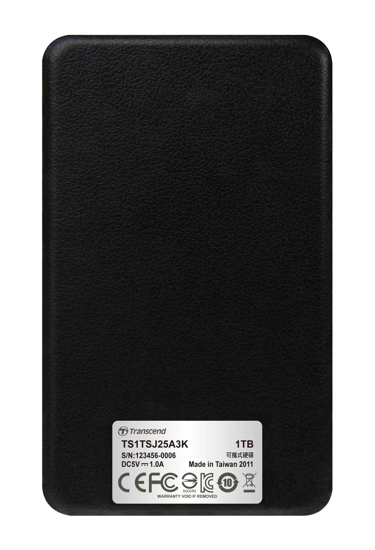 TRANSCEND 1TB 25A3 USB3.1 2.5'' USB HDD - BLACK