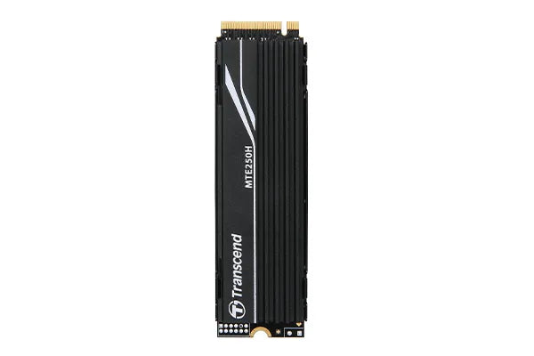 TRANSCEND 1TB MTE250S PCI-E GEN 4X4 M.2 NVMe 2280 SSD 3D TLC -7500 MB/s Read 6700 MB/s Write- with Heat Sink -780TBW