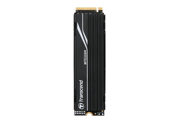 TRANSCEND 2TB MTE250H PCI-E GEN 4X4 M.2 NVMe 2280 SSD 3D TLC -7100 MB/s Read 6500 MB/s Write- with Heat Sink - 1560TBW