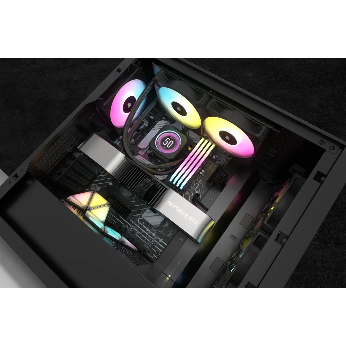 Corsair iCUE H100i ELITE LCD XT 240mm Liquid CPU Cooler AMD: AM5; AM3/4; sTRX4; sTR4 | Intel LGA: 1700/1851; 115X; 1200; 2011