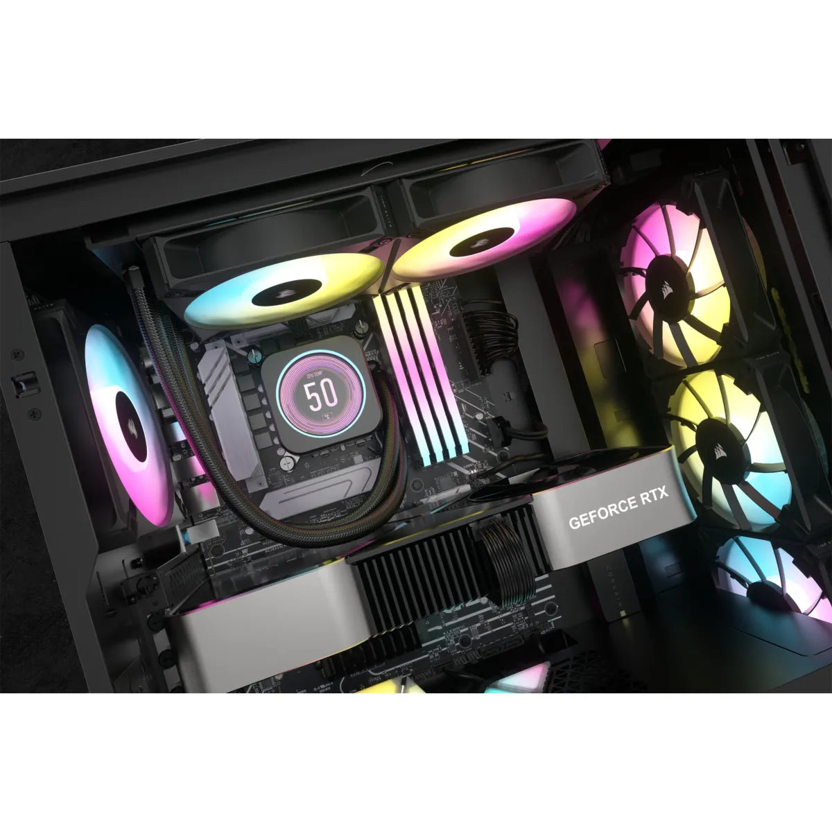 Corsair iCUE H100i ELITE LCD XT 240mm Liquid CPU Cooler AMD: AM5; AM3/4; sTRX4; sTR4 | Intel LGA: 1700/1851; 115X; 1200; 2011