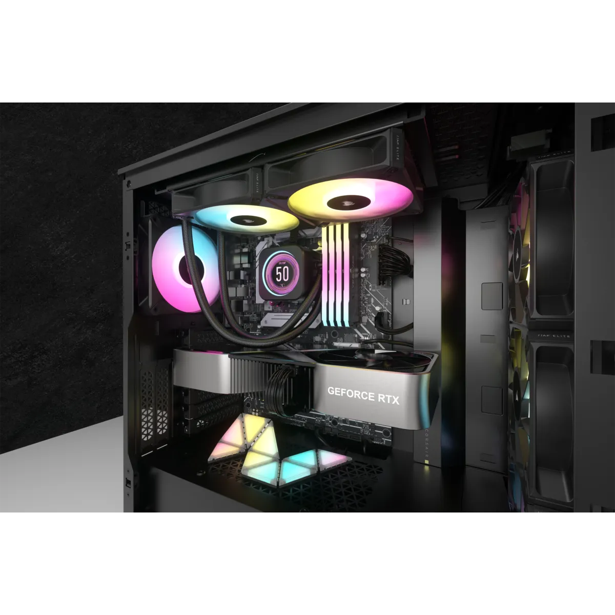 Corsair iCUE H100i ELITE LCD XT 240mm Liquid CPU Cooler AMD: AM5; AM3/4; sTRX4; sTR4 | Intel LGA: 1700/1851; 115X; 1200; 2011