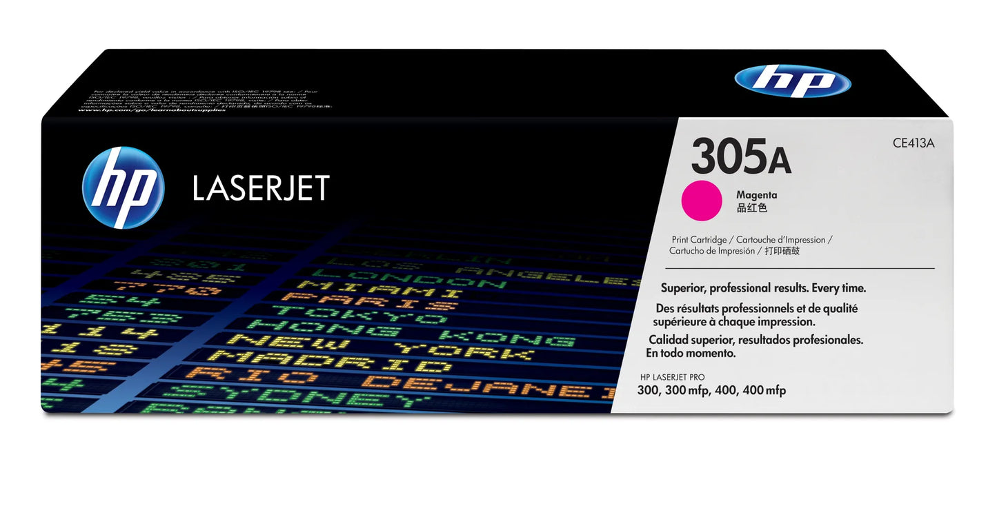 HP 305A Magenta Original LaserJet Toner Cartridge;2;600 pages.