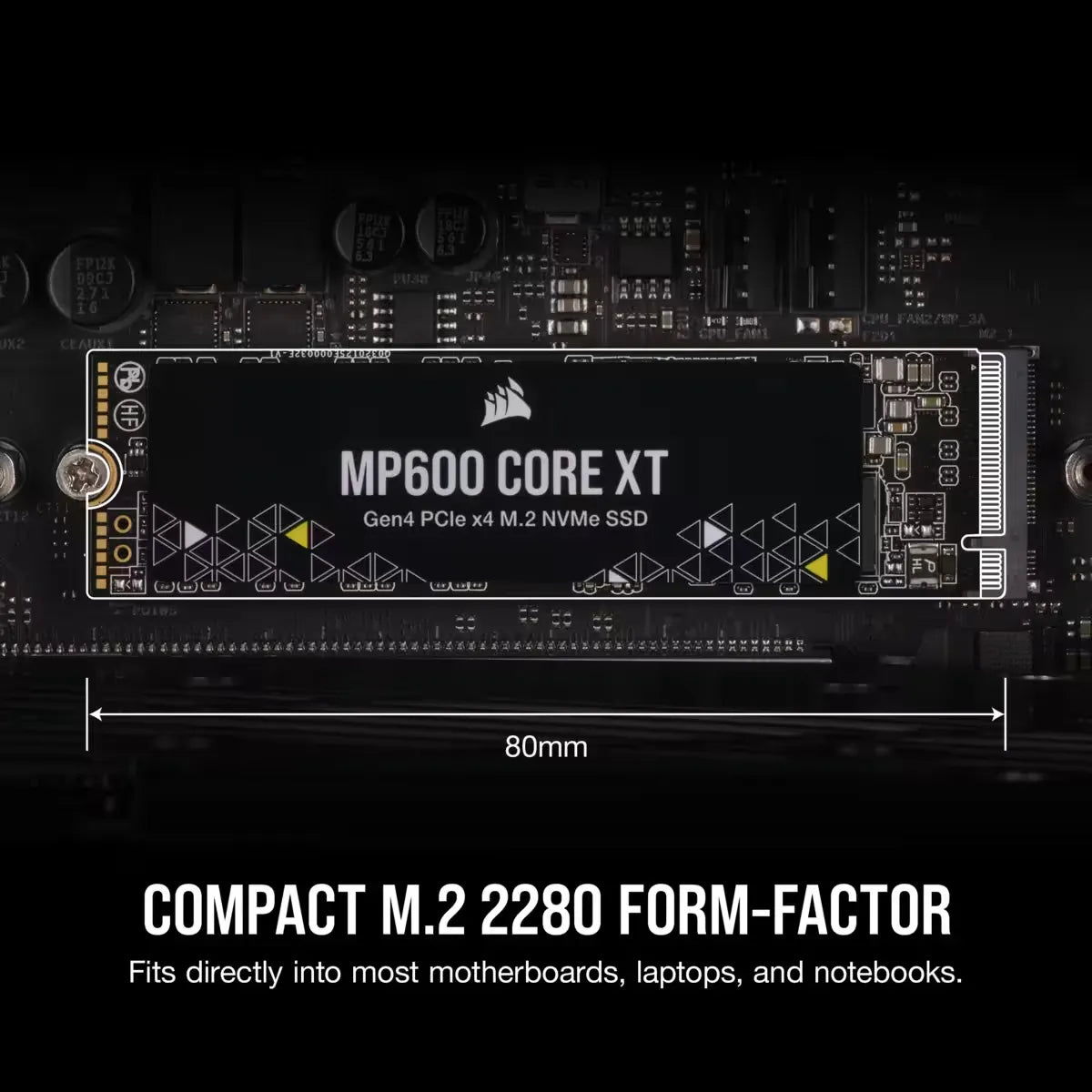 Corsair MP600 CORE XT 4TB NVMe PCIe M.2 SSD; Read Up To 5000MB/s; Write up to 4400MB/s