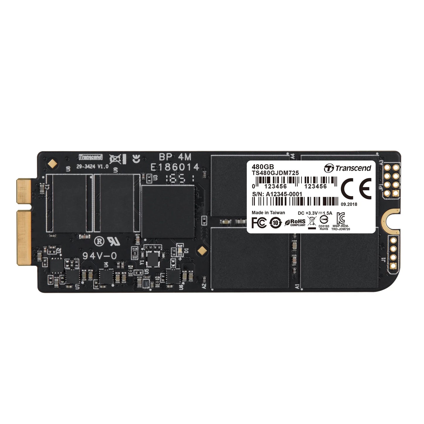 TRANSCEND 480GB JETDRIVE 725 SSD; SATA3; MLC