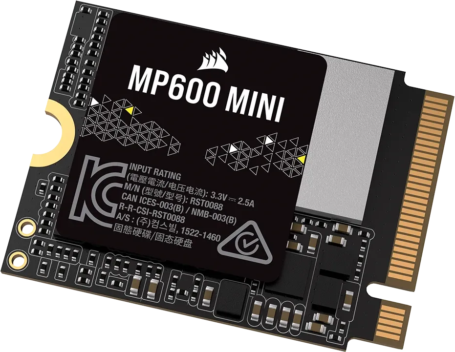 Corsair MP600 MINI 1TB M.2 NVMe PCIe Gen. 4 x4 SSD; Read Up To 4800MB/s; Write up to 4800MB/s