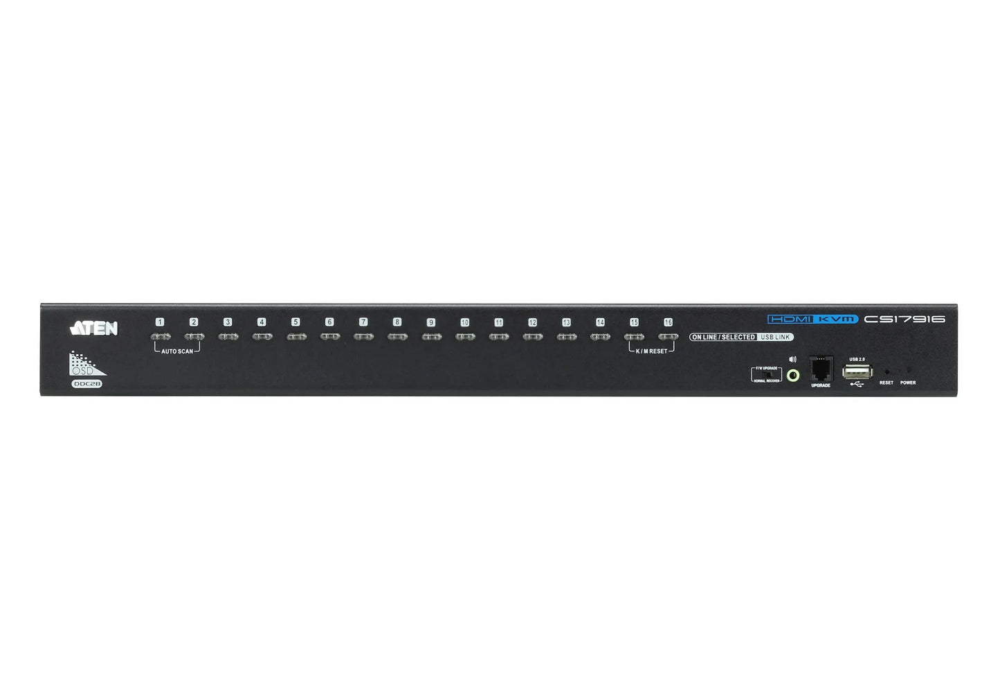 ATEN Rack KVM - 16-Port USB HDMI/Audio KVM Switch