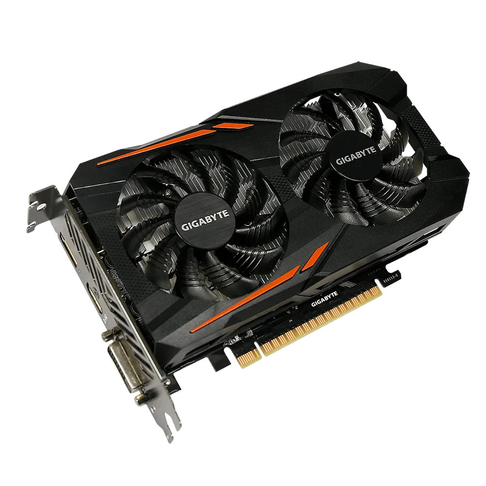 GIGABYTE nVidia GeForce® GTX 1050TI 4GB GDDR5 DVI-D/HDMI/DP.
