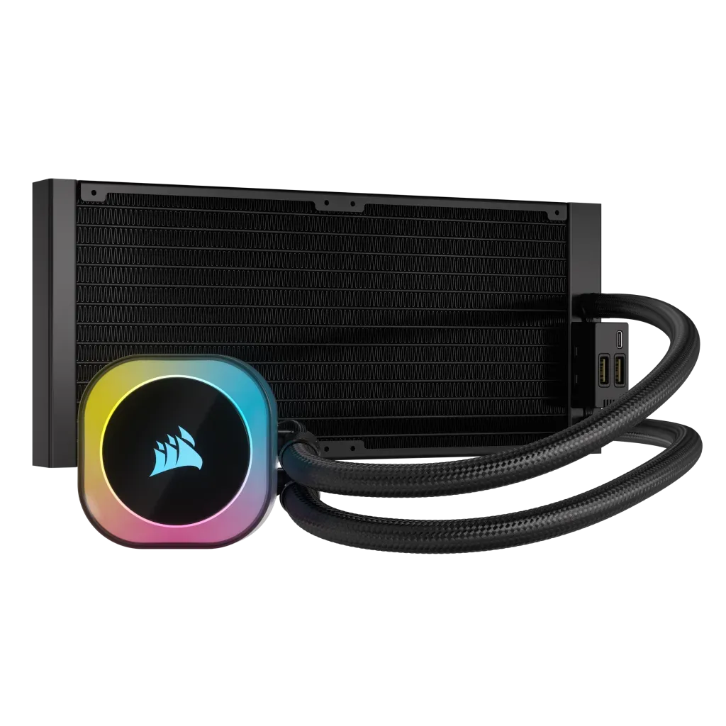 Corsair iCUE LINK H115i RGB Liquid CPU Cooler - QX140 RGB Fans - 280mm Radiator - Fits Intel® LGA 1700; AMD® AM5 - Hub included