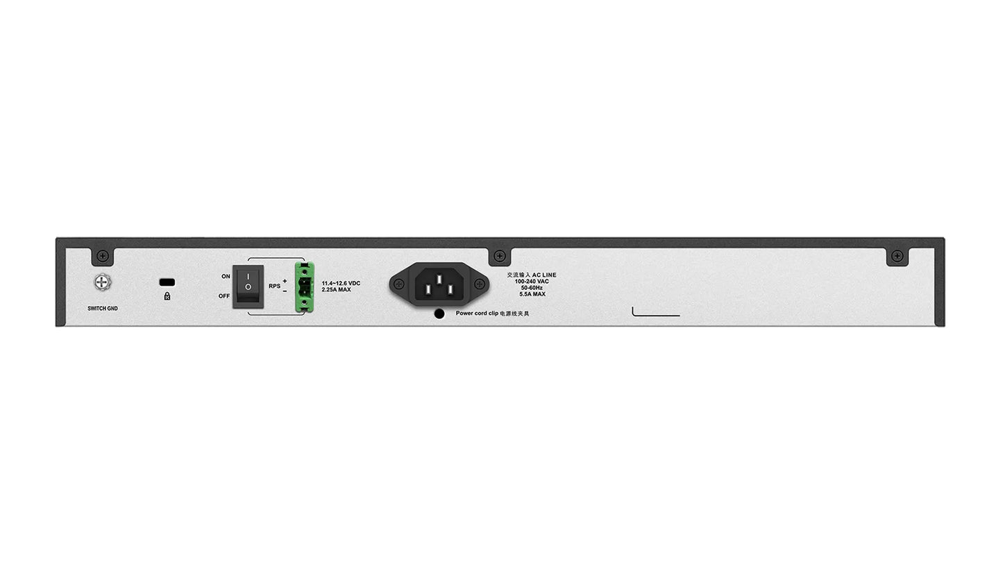 D-Llink 24-Ports 10/100/1000Mbps PoE + 4 SFP+ ports Managed Metro Ethernet Switch