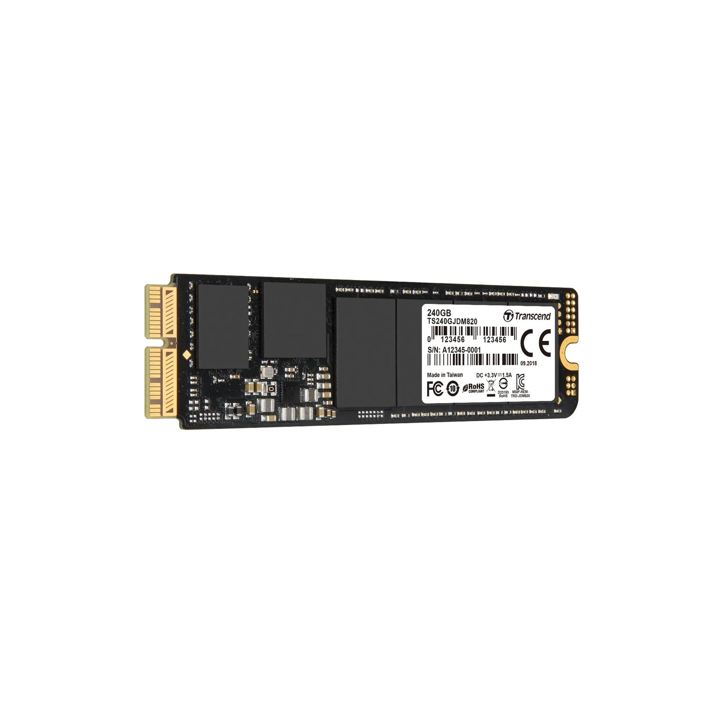 TRANSCEND 240GB JETDRIVE 820 PCI-E SSD FOR MAC - TLC