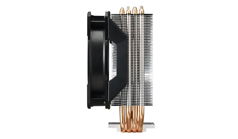 Cooler Master MasterAir MA410P Air Tower; 120mm RGB Fan; Included RGB Controller; Upgradable to Dual Fan; 4 Heat Pipes.
