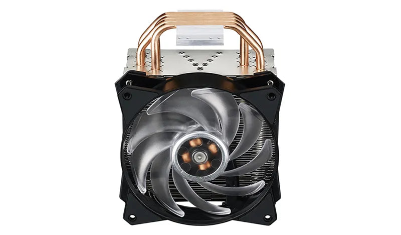 Cooler Master MasterAir MA410P Air Tower; 120mm RGB Fan; Included RGB Controller; Upgradable to Dual Fan; 4 Heat Pipes.