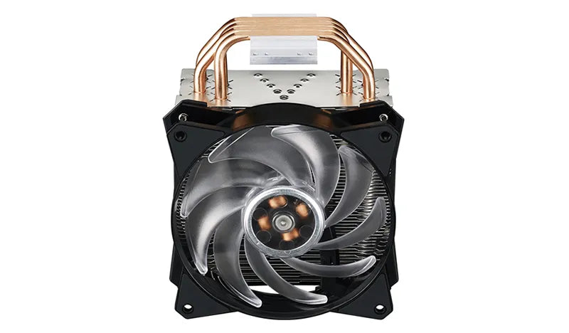 Cooler Master MasterAir MA410P Air Tower; 120mm RGB Fan; Included RGB Controller; Upgradable to Dual Fan; 4 Heat Pipes.