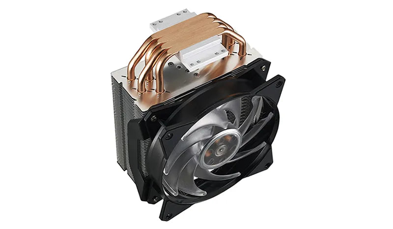 Cooler Master MasterAir MA410P Air Tower; 120mm RGB Fan; Included RGB Controller; Upgradable to Dual Fan; 4 Heat Pipes.
