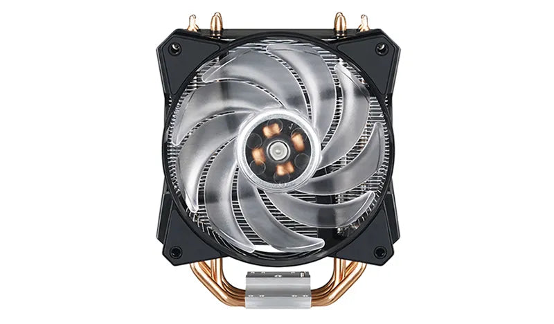 Cooler Master MasterAir MA410P Air Tower; 120mm RGB Fan; Included RGB Controller; Upgradable to Dual Fan; 4 Heat Pipes.