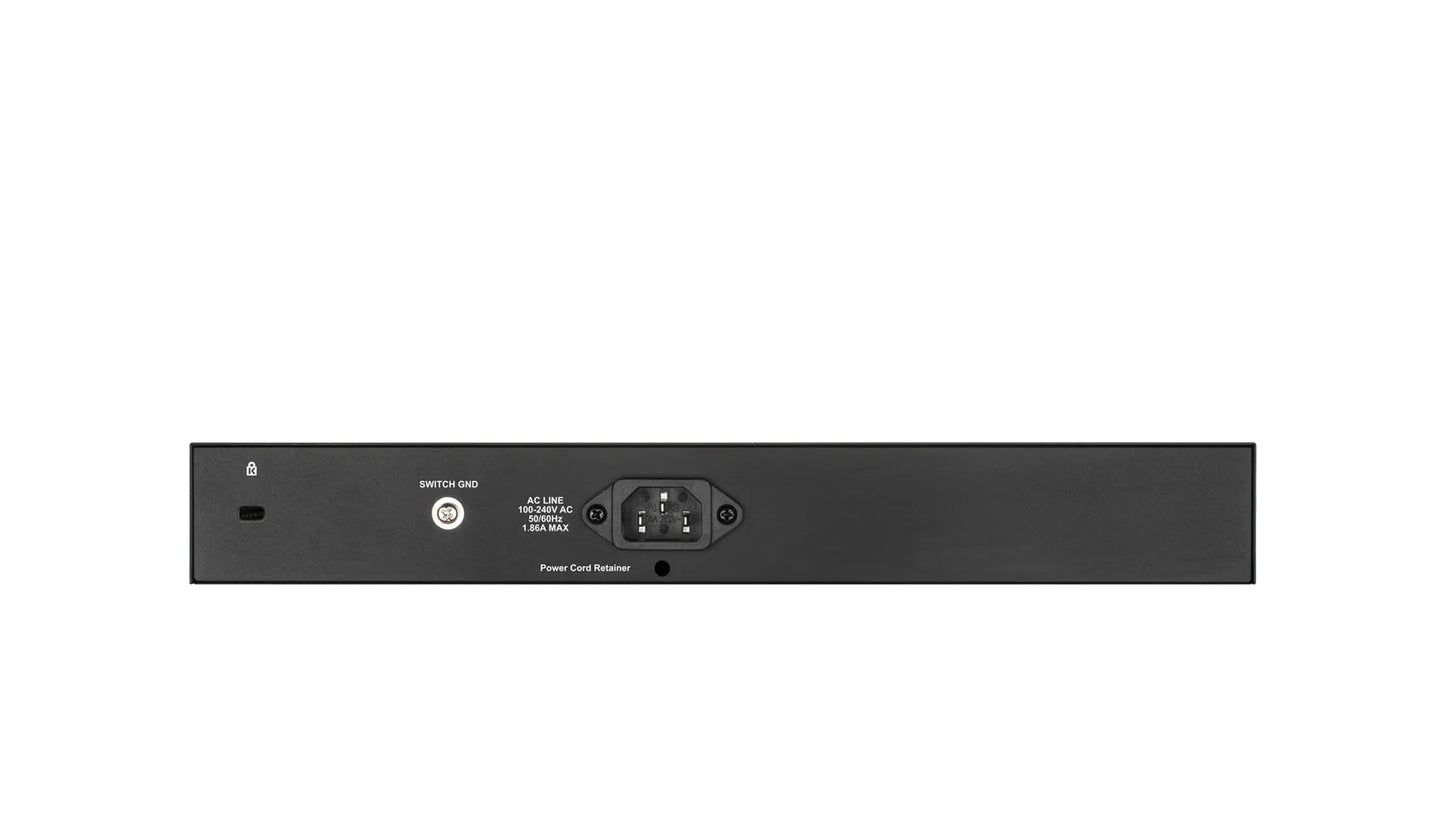 D-LINK 8-ports 10/100/1000Base-T PoE Smart Switch plus 2 SFP ports - 130W PoE budget