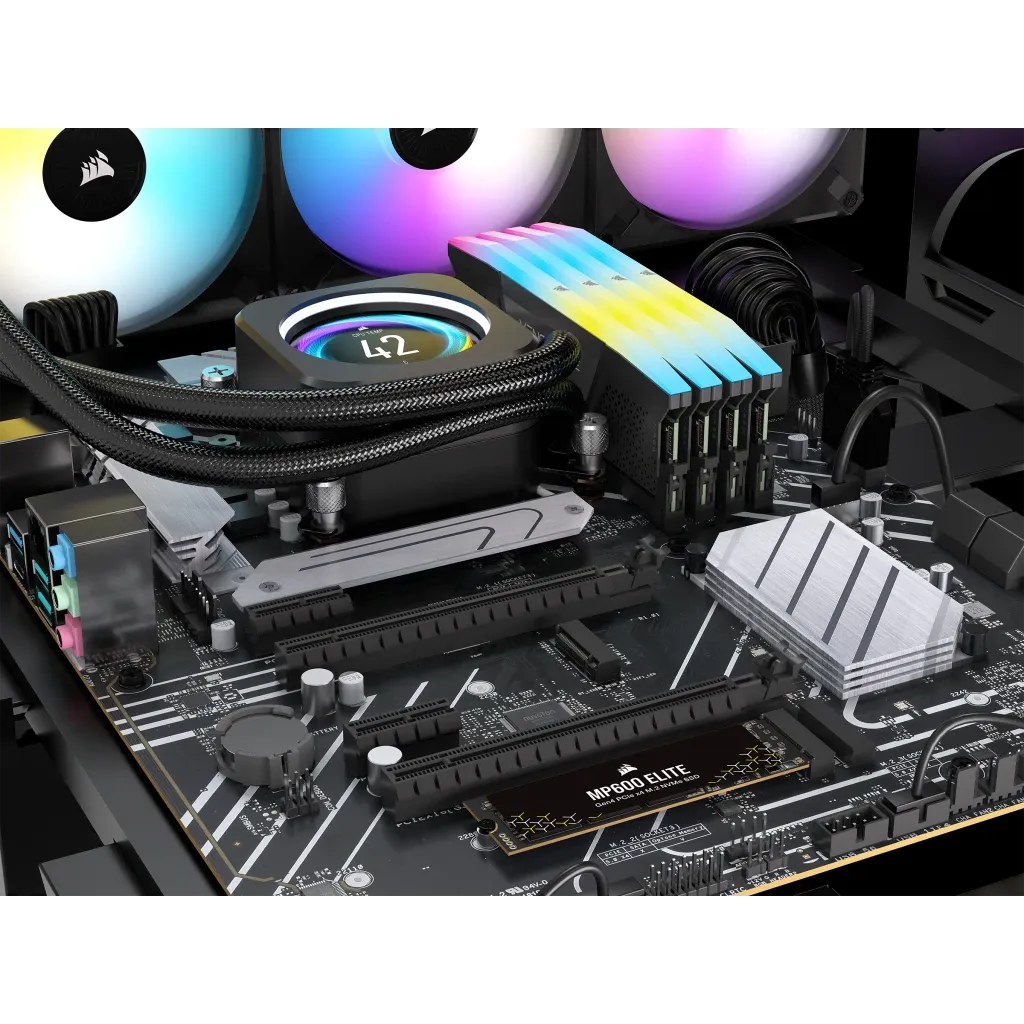 Corsair MP600 ELITE 2TB Gen4 PCIe x4 NVMe M.2 SSD (no heatsink); Read Up To 7000MB/s; Write up to 6500MB/s