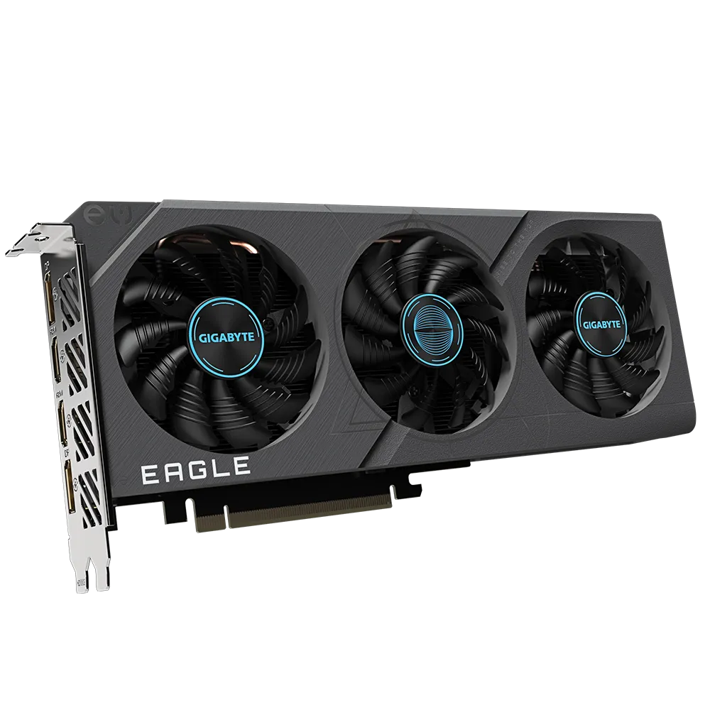 GIGABYTE nVidia GeForce RTX 4060 Eagle OC - 8GB GDDR6; 128-Bit Memory Bus; 2x HDMI; 2x DisplayPort; Min 450W PSU.