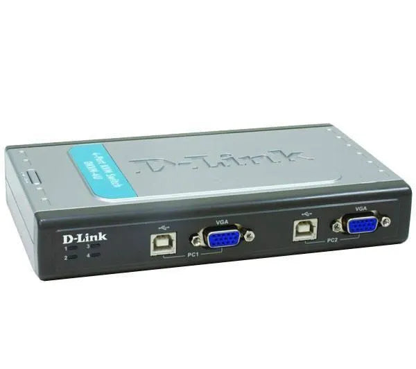 D-Link DKVM-4U 4-Port USB KVM Switch (includes only 2 cables; additional DKVM-CU/B1A cables to be purchased separately)