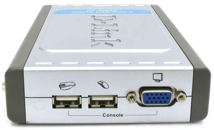 D-Link DKVM-4U 4-Port USB KVM Switch (includes only 2 cables; additional DKVM-CU/B1A cables to be purchased separately)