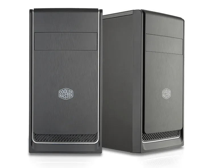 Cooler Master Masterbox E300L Micro ATX; Black with Silver Trim; Security Lock Anchor.
