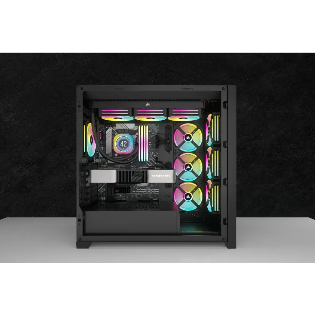 Corsair iCUE LINK H150i LCD Liquid CPU Cooler - QX120 RGB Fans - 360mm Radiator - Fits Intel® LGA 1700; AMD® AM5 - iCUE LINK Sys