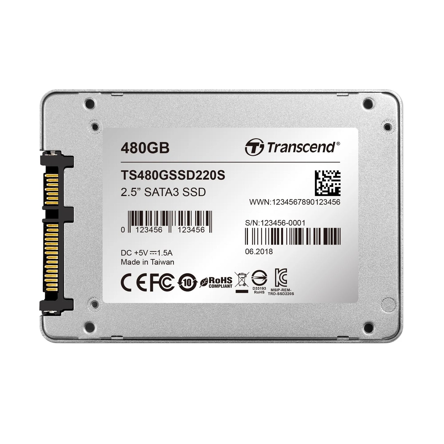 TRANSCEND 480GB SSD220 2.5' SSD DRIVE - TLC SATA