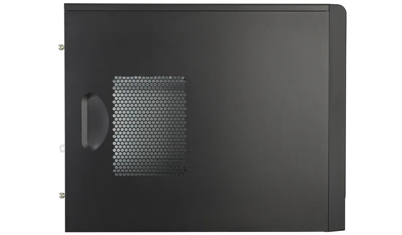 Cooler Master Masterbox E300L Micro ATX; Black with Silver Trim; Security Lock Anchor.