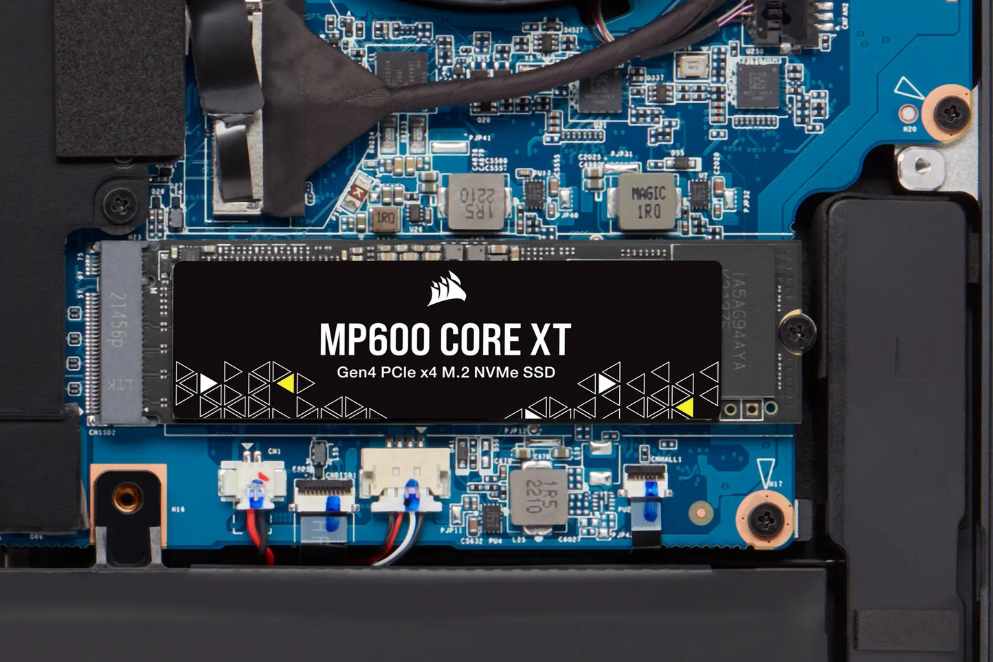 Corsair MP600 CORE XT 1TB NVMe PCIe M.2 SSD; Read Up To 5900MB/s; Write up to 5000MB/s.