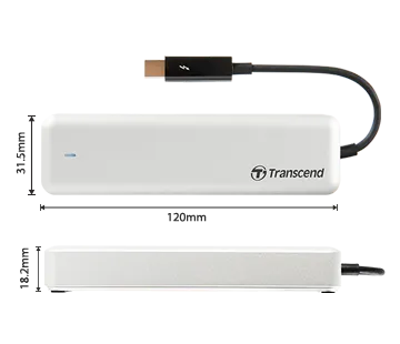 TRANSCEND 960G JETDRIVE 855 NVME PCI-3 SSD UPGRADE KIT FOR MAC WITH PCI-E THUNDERBOLT ENCLOSURE
