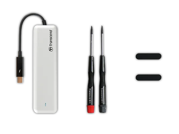 TRANSCEND 960G JETDRIVE 855 NVME PCI-3 SSD UPGRADE KIT FOR MAC WITH PCI-E THUNDERBOLT ENCLOSURE