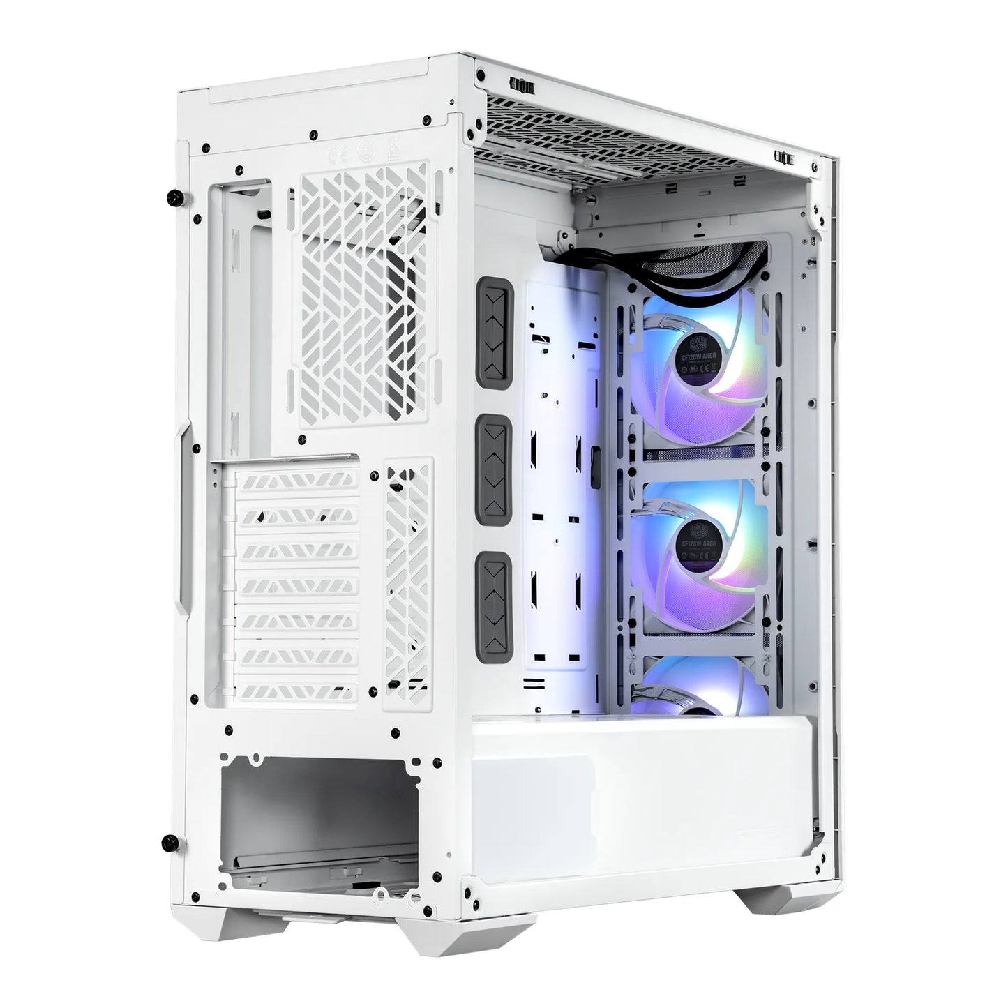 Cooler Master Case MasterBox TD500 Mesh V2 White - ARGB ATX PC Case