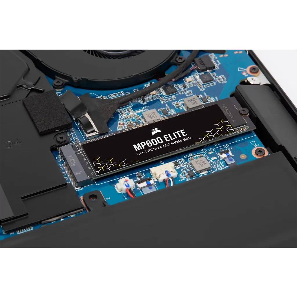 Corsair MP600 ELITE 2TB Gen4 PCIe x4 NVMe M.2 SSD (no heatsink); Read Up To 7000MB/s; Write up to 6500MB/s