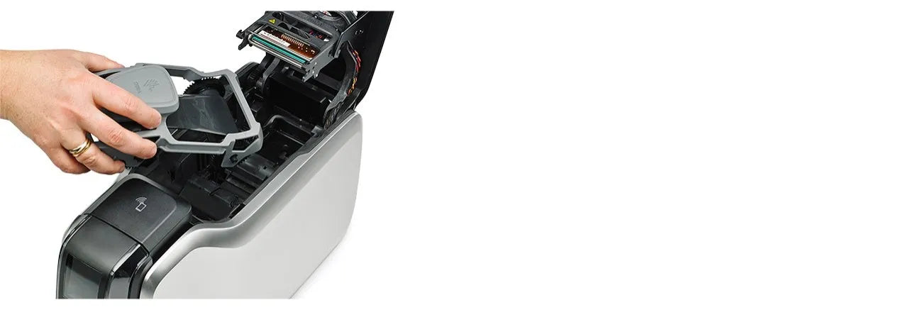 Zebra Printer ZC300; Single Sided; UK/EU Cords; USB & Ethernet; PC/SC Contact; Contactless Mifare; Windows Driver