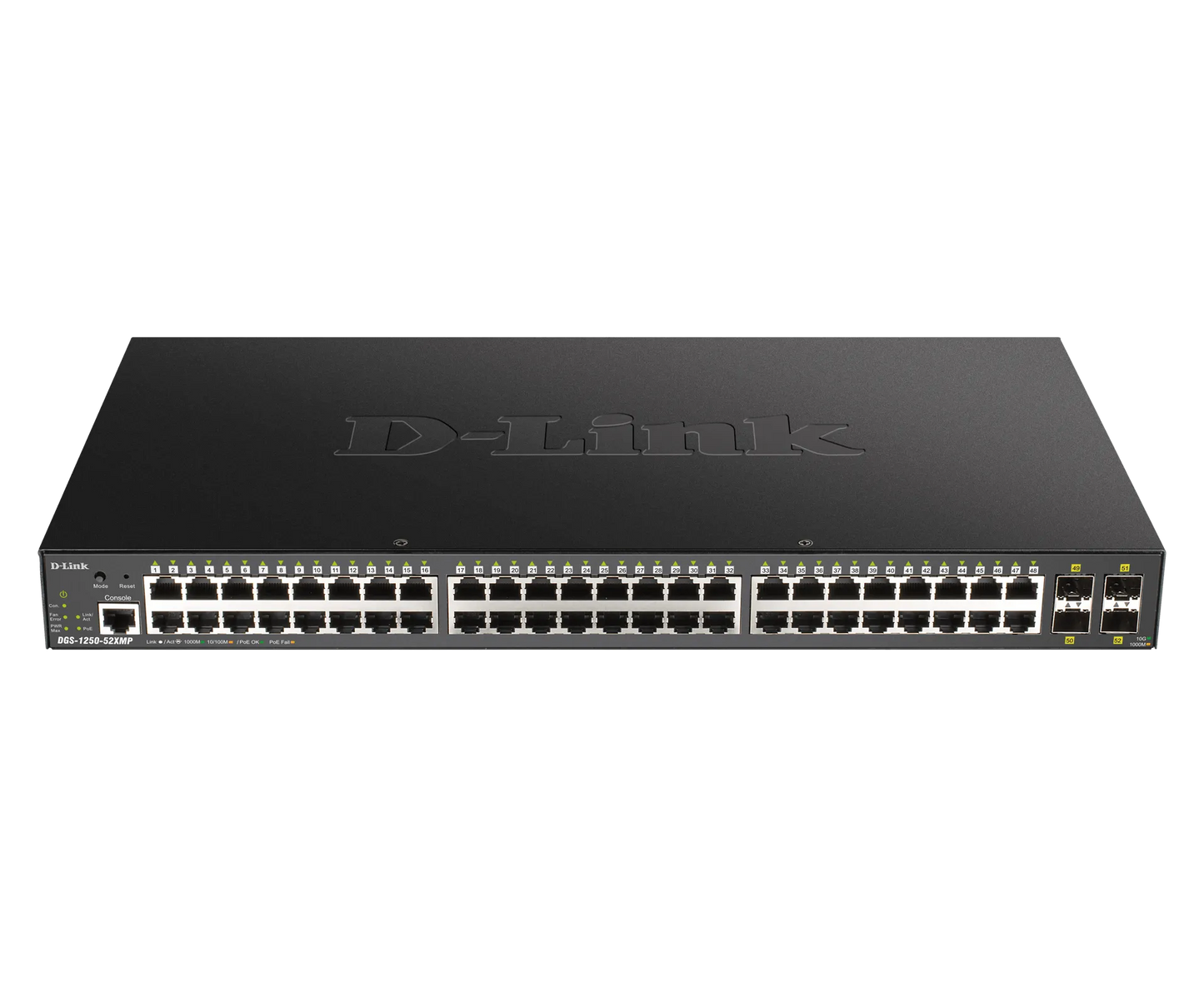 D-Link 48 Ports 10/100/1000Mbps PoE + 4 Ports 10G SFP+ Smart Managed Switch