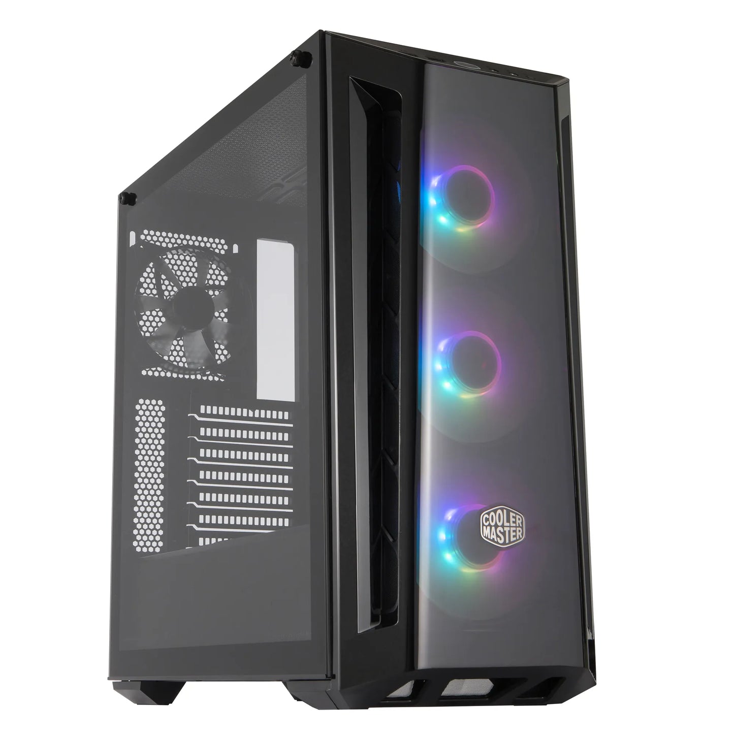 Cooler Master Masterbox MB520 ATX; Black; Tempered Glass; 3x 120mm ARGB
