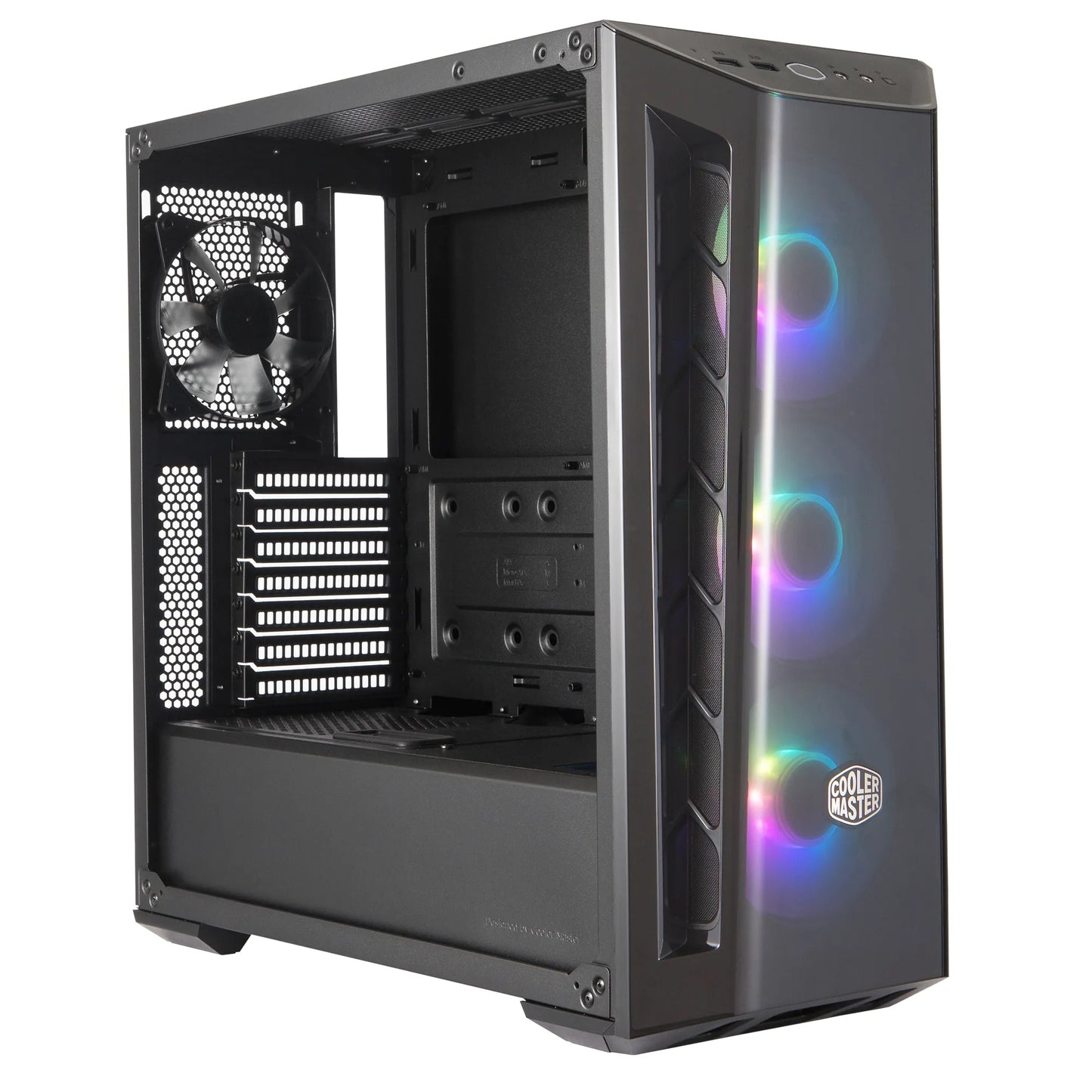Cooler Master Masterbox MB520 ATX; Black; Tempered Glass; 3x 120mm ARGB