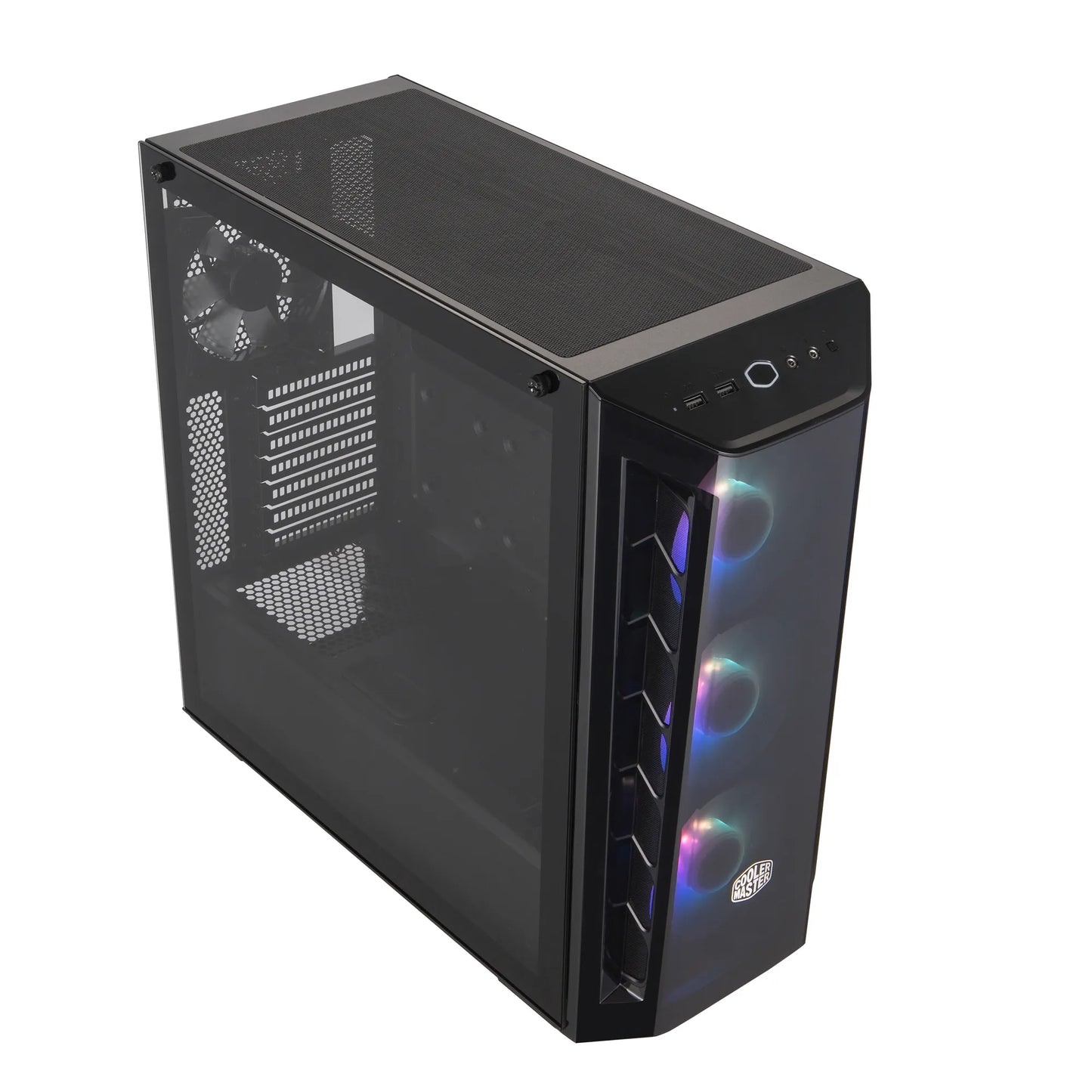Cooler Master Masterbox MB520 ATX; Black; Tempered Glass; 3x 120mm ARGB