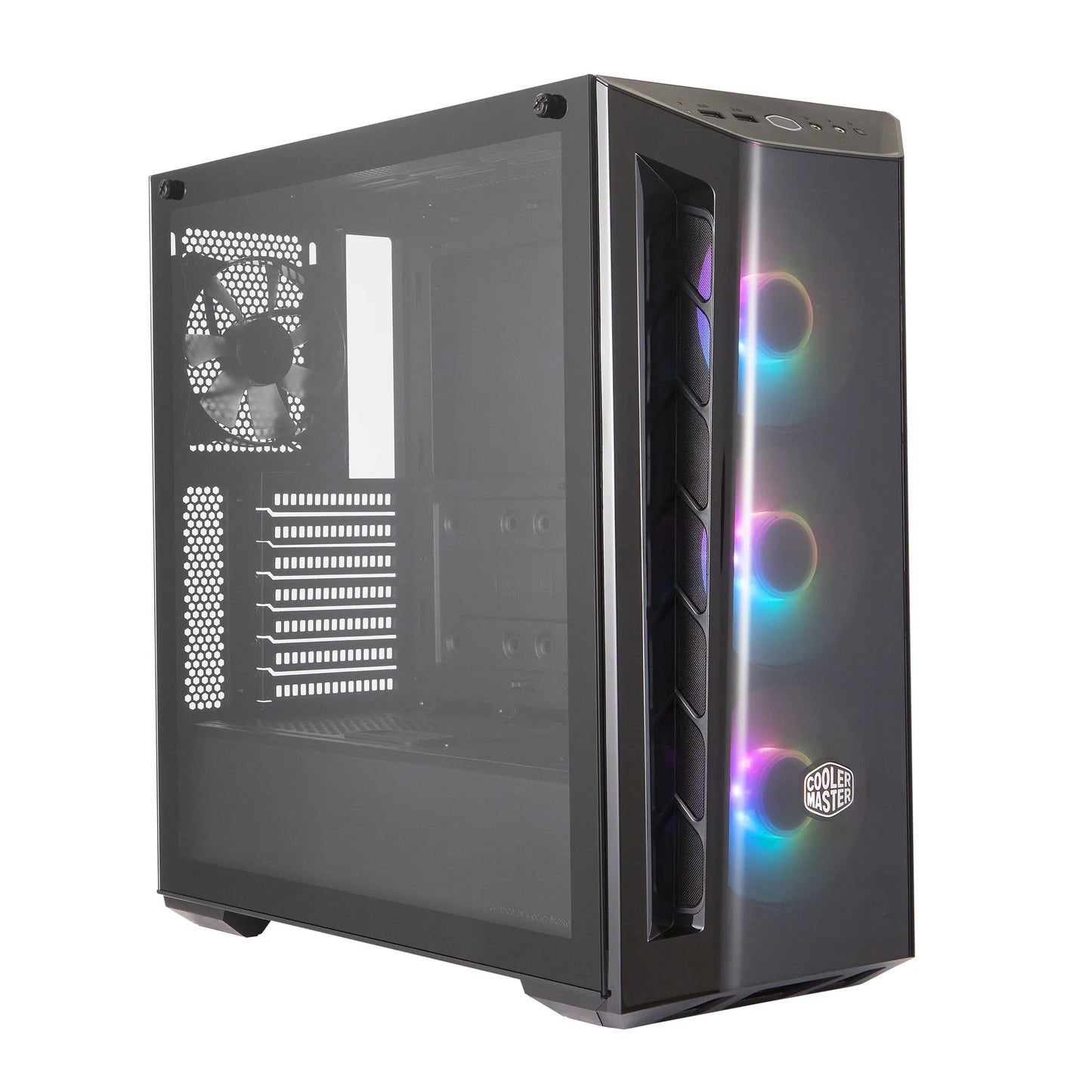 Cooler Master Masterbox MB520 ATX; Black; Tempered Glass; 3x 120mm ARGB